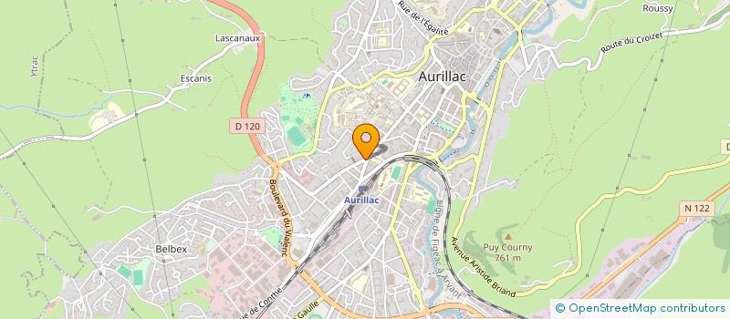 localisation de l'entreprise BS IMMO à AURILLAC