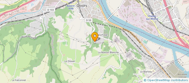 localisation de l'entreprise BS IMMO & CONSULT  GIVORS