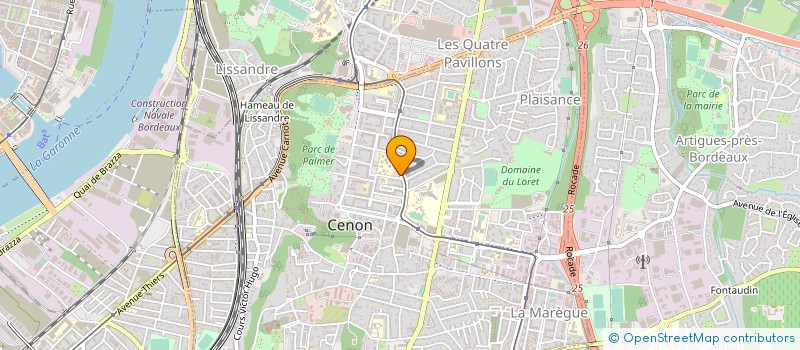 localisation de l'entreprise BS INGENIERIE à CENON