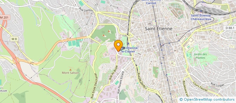 localisation de l'entreprise BS INVEST à SAINT-ETIENNE