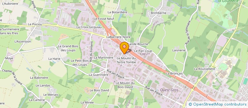 localisation de l'entreprise BS LINE à COUERON