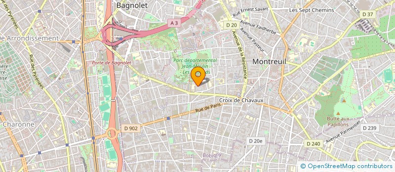 localisation de l'entreprise BS.MARIN SCI à MONTREUIL