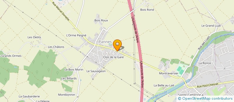 localisation de l'entreprise BS NUANCES à PANNES