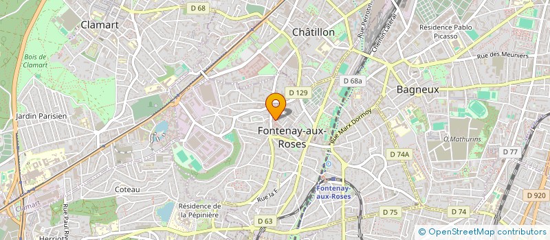 localisation de l'entreprise BS OPTICAL à FONTENAY-AUX-ROSES