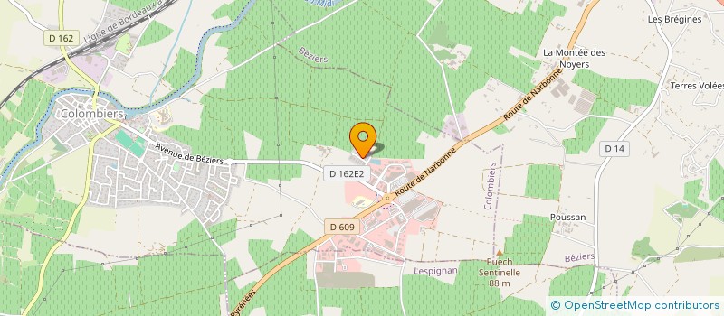 localisation de l'entreprise BS PAYSAGE à COLOMBIERS