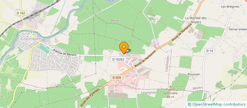 localisation de l'entreprise BS PAYSAGE SERVICES à COLOMBIERS