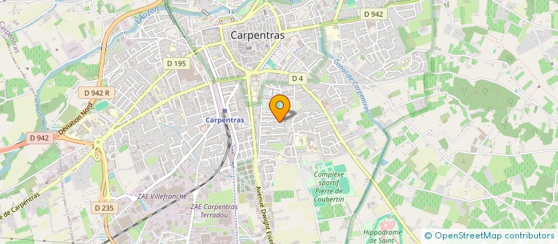 localisation de l'entreprise BS PEINTURE à CARPENTRAS