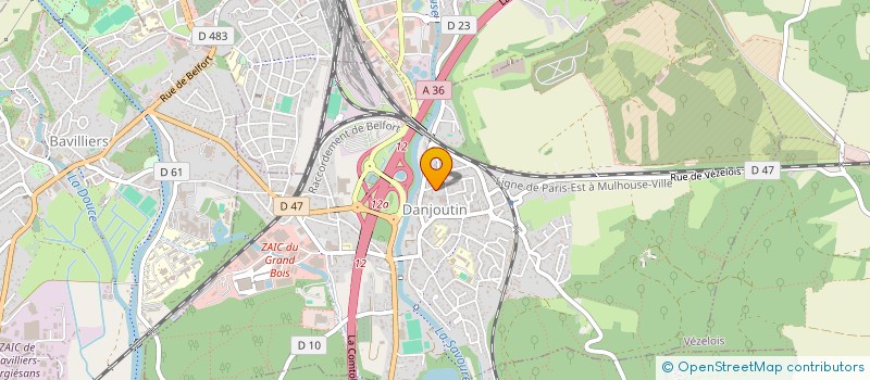 localisation de l'entreprise BS PLUS à DANJOUTIN