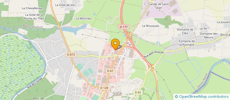 localisation de l'entreprise BS PLUS BUREAUTIQUE SERVICES PLUS à REDON