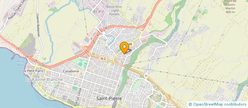 localisation de l'entreprise BS PRODUCTION à SAINT-PIERRE