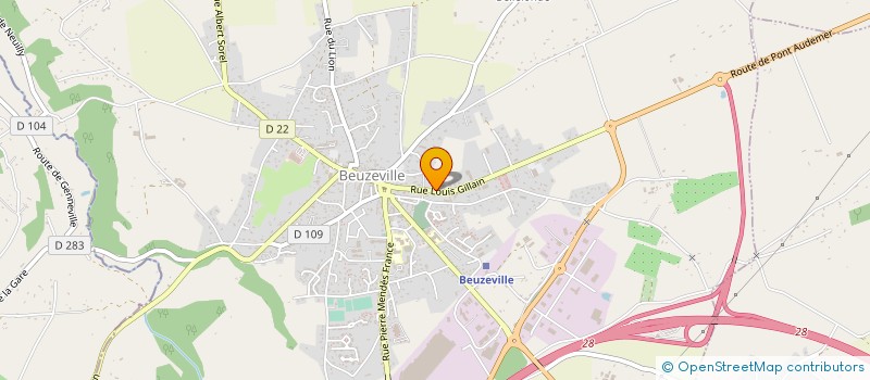 localisation de l'entreprise BS RENO  BEUZEVILLE