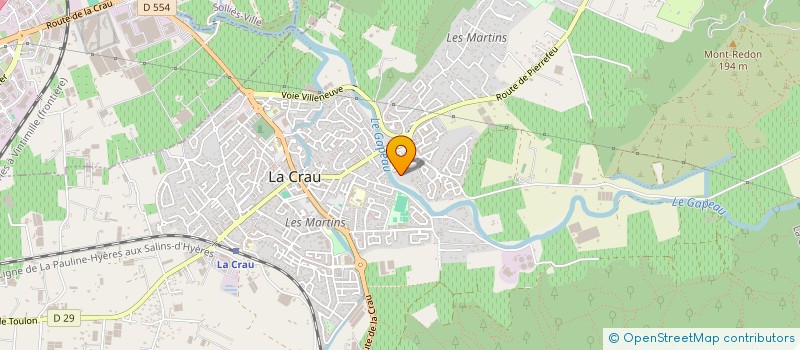 localisation de l'entreprise BS RENOVATION à LA CRAU