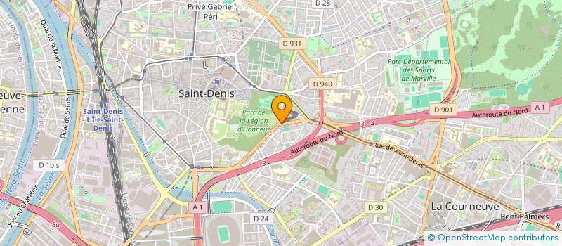 localisation de l'entreprise BS RESEAU à SAINT DENIS