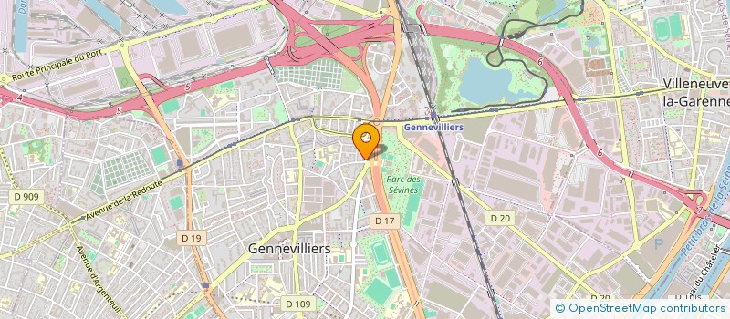localisation de l'entreprise BS RESTAURATION à GENNEVILLIERS