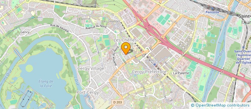 localisation de l'entreprise BS SECURITE à CERGY