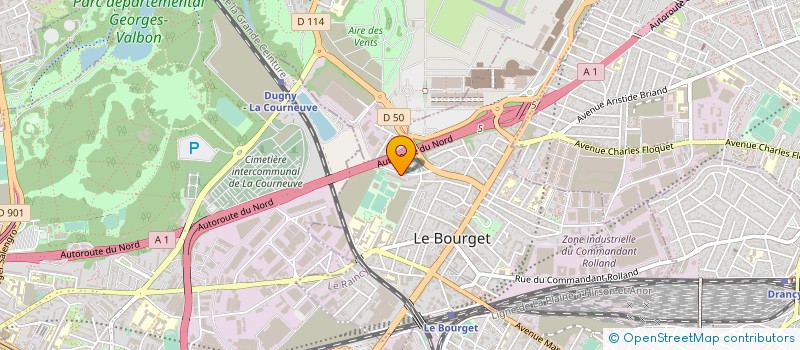 localisation de l'entreprise BS SECURITE PRIVEE à LE BOURGET