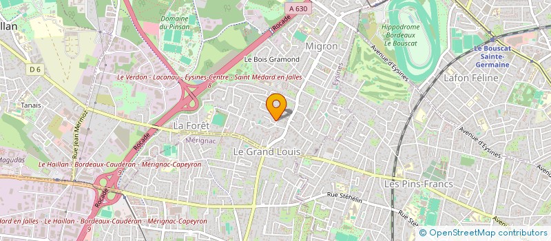 localisation de l'entreprise BS TAXI à EYSINES