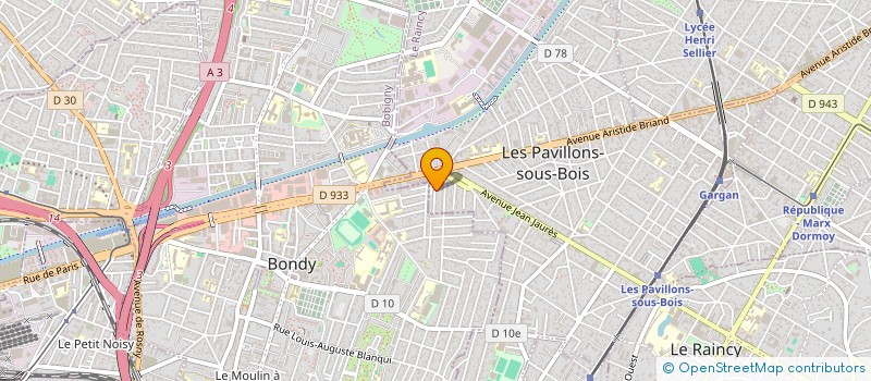 localisation de l'entreprise BS TECH à LES PAVILLONS-SOUS-BOIS