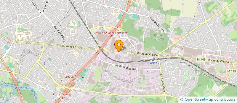 localisation de l'entreprise BS TELECOM à VERTOU