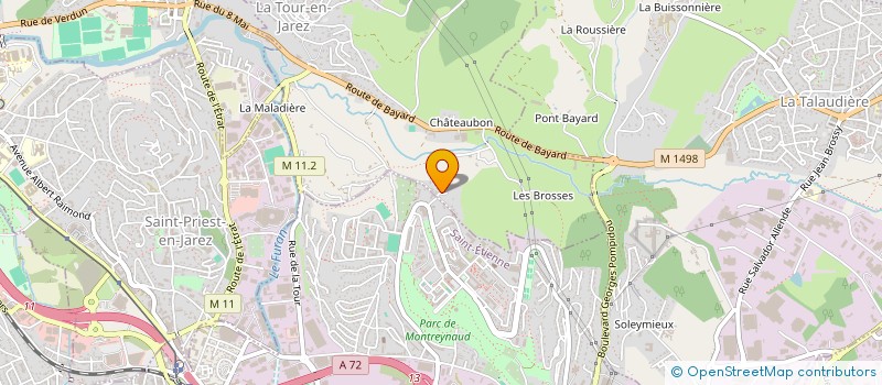 localisation de l'entreprise BS TRANSPORT 42 à LA TOUR-EN-JAREZ