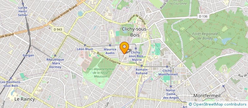 localisation de l'entreprise BS TRANSPORT à CLICHY SOUS BOIS
