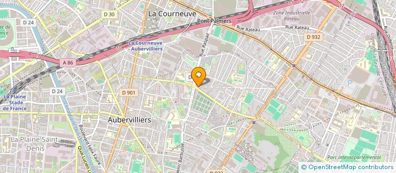 localisation de l'entreprise BS TRANSPORT à AUBERVILLIERS