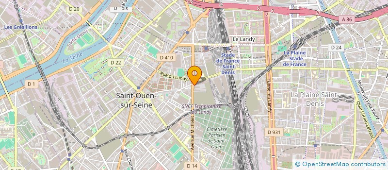 localisation de l'entreprise BS TRANSPORT à SAINT-OUEN-SUR-SEINE