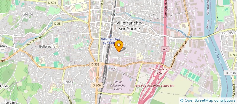 localisation de l'entreprise BS TRANSPORT à VILLEFRANCHE-SUR-SAONE