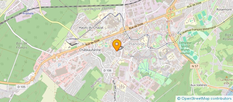 localisation de l'entreprise BS TRANSPORT  BESANCON