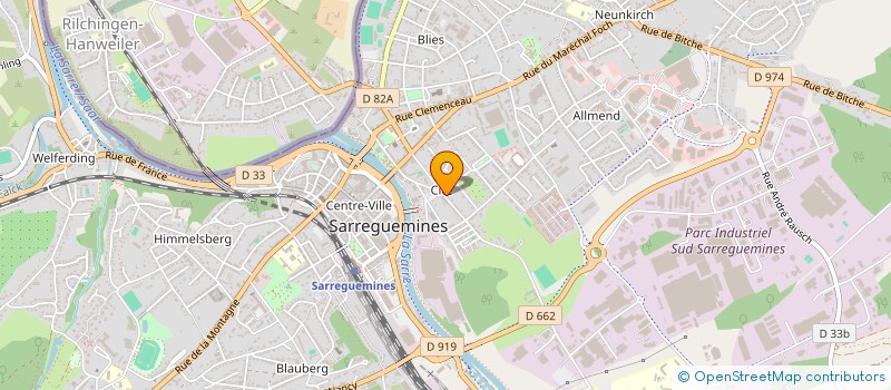 localisation de l'entreprise BS TRANSPORT EURL  SARREGUEMINES