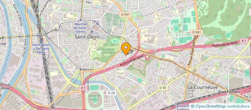 localisation de l'entreprise BS TRANSPORTS à SAINT-DENIS