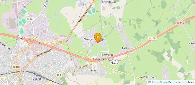 localisation de l'entreprise BS2V à SAINTE-FEYRE