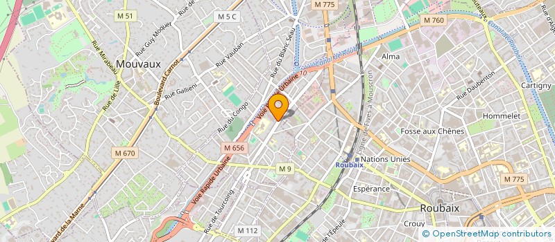 localisation de l'entreprise BSA à TOURCOING