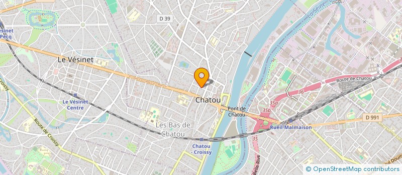 localisation de l'entreprise BSA  CHATOU