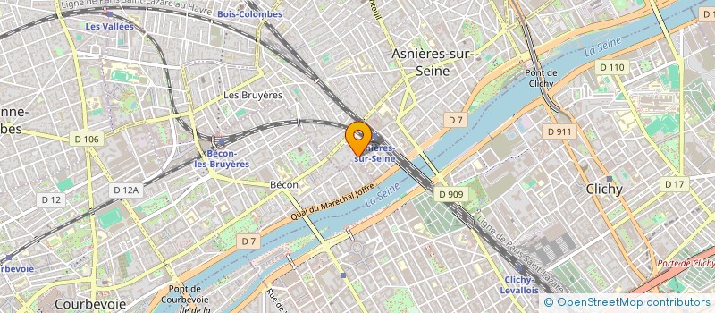 localisation de l'entreprise BSA à ASNIERES-SUR-SEINE