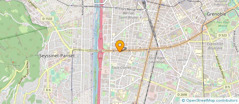 localisation de l'entreprise BSA  GRENOBLE