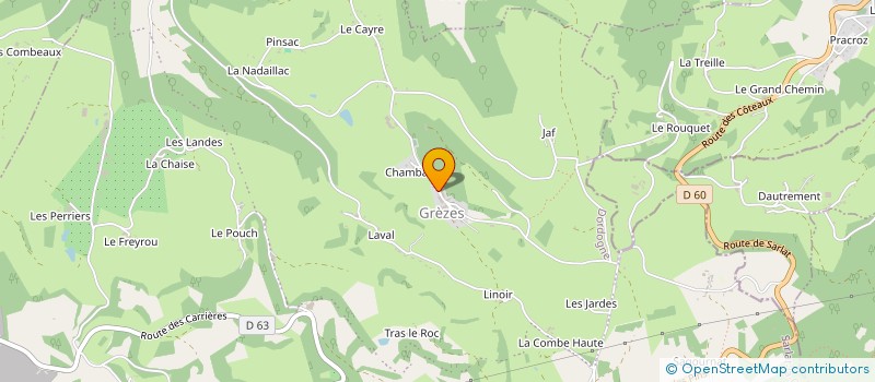 localisation de l'entreprise BSA  PAZAYAC