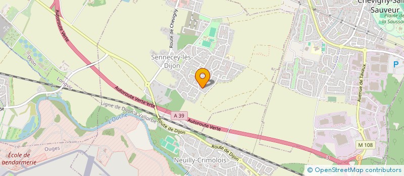 localisation de l'entreprise BSA  AUXONNE