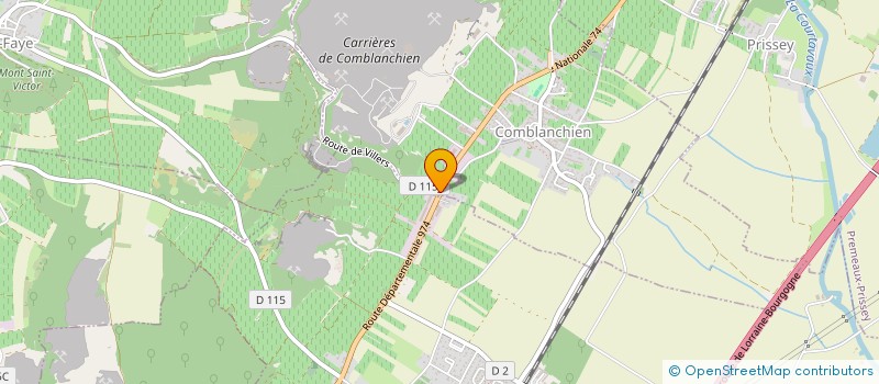 localisation de l'entreprise BSA  COMBLANCHIEN