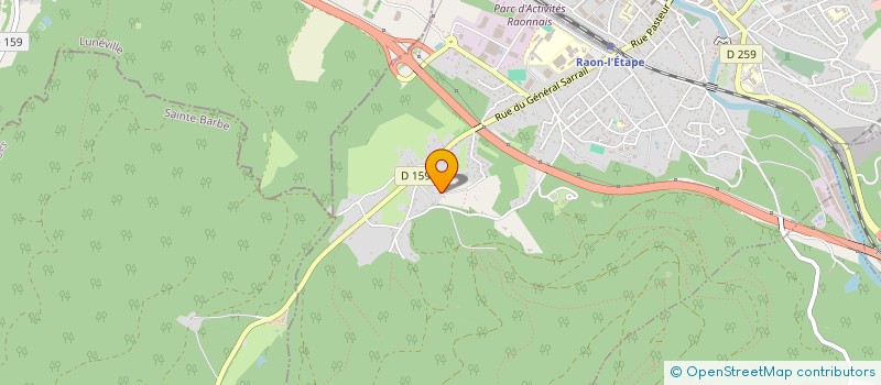 localisation de l'entreprise BSA BATIMENTS à RAON-L'ETAPE
