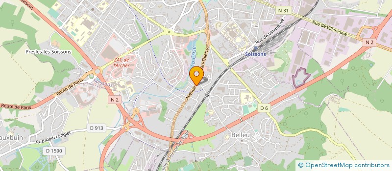 localisation de l'entreprise BSA BERNOY SPORT ASSOCIATION  BERNOY-LE-CHATEAU