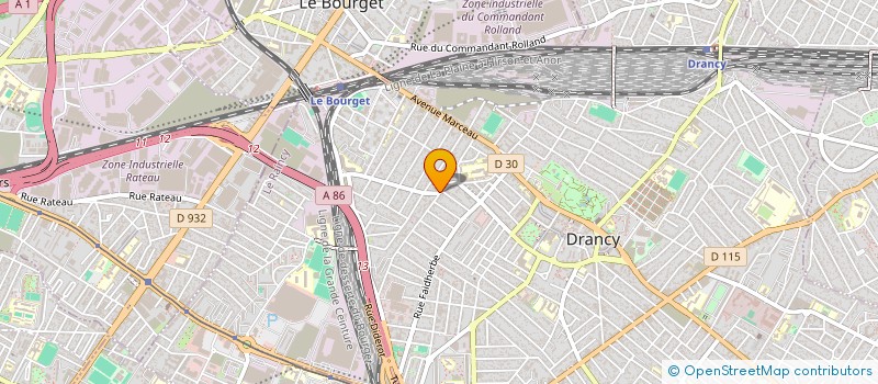 localisation de l'entreprise BSA DECOR  DRANCY