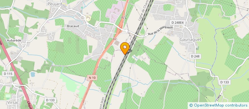 localisation de l'entreprise BSA DIFFUSION à PERISSAC
