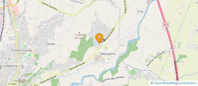 localisation de l'entreprise BSA DOMI  MONTELIMAR