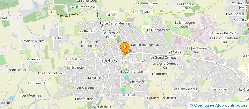 localisation de l'entreprise BSA ENERGIES  FONDETTES