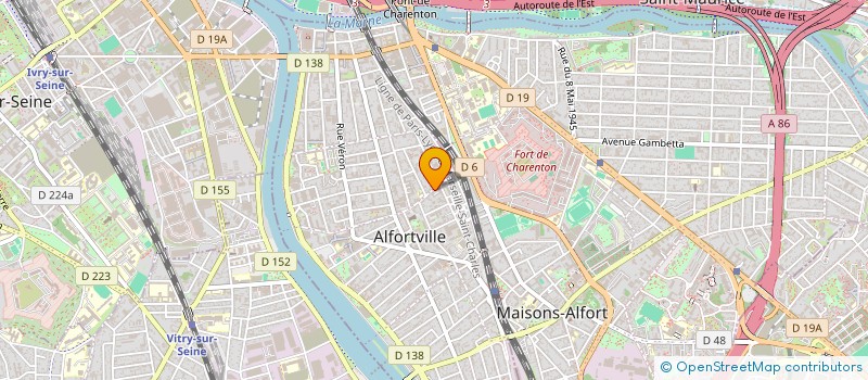 localisation de l'entreprise BSA IDF à ALFORTVILLE