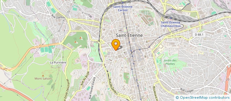 localisation de l'entreprise BSA IMMOBILIER  SAINT-ETIENNE