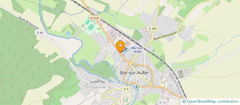 localisation de l'entreprise BSA OPTIQUE à BAR-SUR-AUBE