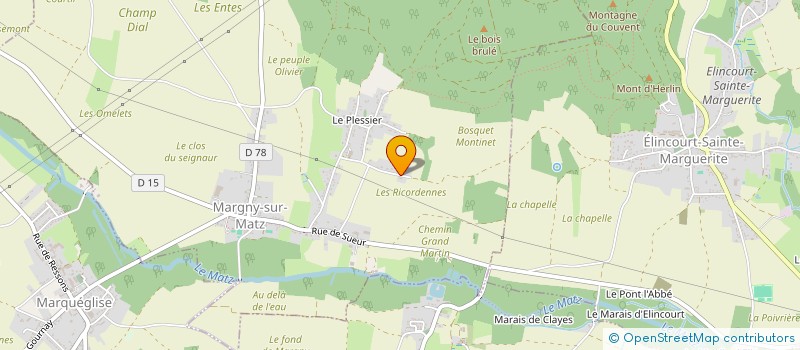 localisation de l'entreprise BSA PROMOTION  MARGNY-SUR-MATZ