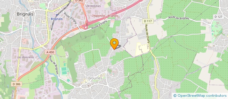 localisation de l'entreprise BSA SECURITE  VOURLES